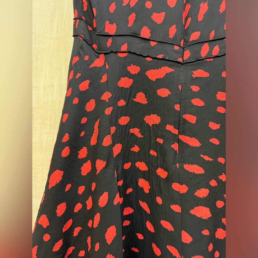 Proenza Schouler Red Leopard Georgette Dress in Size 6 - Picture 11 of 11